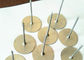 Kołki ustalające z łbem ze stali ocynkowanej, 12-izolowane kołki rozporowe z podstawą papierową