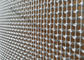 Kolorowe miedziane architektoniczne panele siatki drucianej tkane z kabli i prętów do elewacji