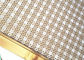 Dekoracja Kwadratowy otwór Typ poręczy Balustrada Splot siatka z ramką w kolorze złotym