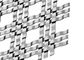 Szafki meblowe projektują architektoniczną metalową siatkę utkaną drutem 1,2x3,5 mm