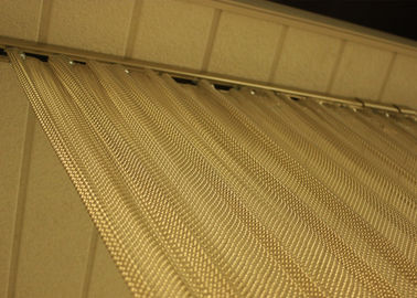 Ozdoba Aluminiowa cewka Metalowa siatkowa kurtyna z niestandardowym wykończeniem powierzchni