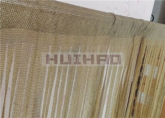 0.53x3.81mm Stal nierdzewna Zwożona zasłona sieci łańcuchowej dla ekranu rozdzielającego pomieszczenie