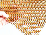Drut karbowany dekoracyjny ze stali nierdzewnej tkane siatki złoty kolor 5mm Wrap Pitch