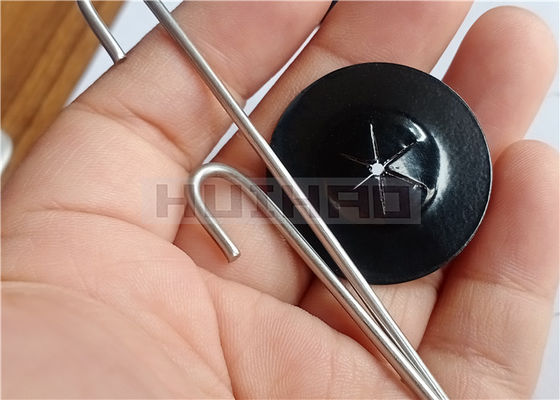 30 mm samoblokujące się pralki ze stali nierdzewnej podwójnie obok czarna powłoka używana do zabezpieczenia siatki do paneli słonecznych