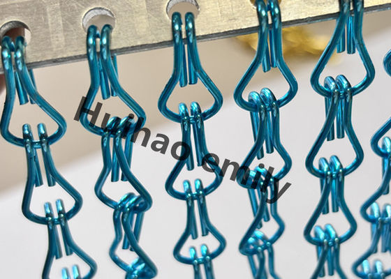 12x24mm Aluminiowa sieć metalowa, zasłona łańcuchowa z obróbką anodową