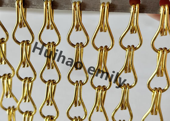 12x24mm Aluminiowa sieć metalowa, zasłona łańcuchowa z obróbką anodową