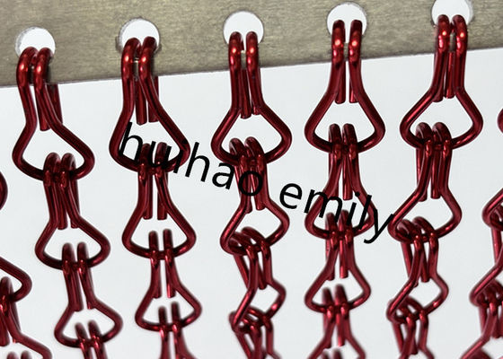 Niestandardowy dekoracyjny łańcuch złącza Fly Screen Curtain Aluminium