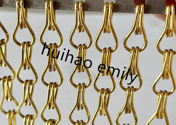 Niestandardowy dekoracyjny łańcuch złącza Fly Screen Curtain Aluminium