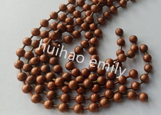 Guns Metal Color Ball Chain Beaded Curtain Do dekoracji hoteli