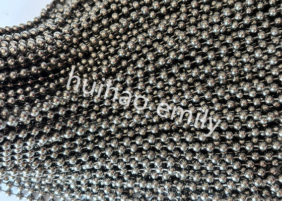 Guns Metal Color Ball Chain Beaded Curtain Do dekoracji hoteli