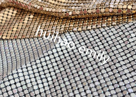 8x8mm błyszczący aluminium Sequin Metalowa siatka zasłona do dekoracji