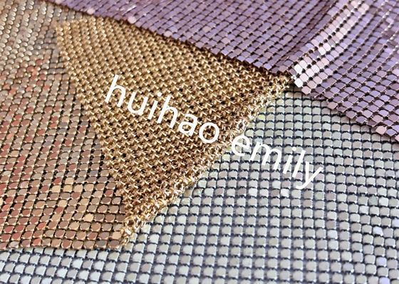8x8mm błyszczący aluminium Sequin Metalowa siatka zasłona do dekoracji
