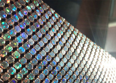 4mm Złoty kolor Aluminiowy Sequin Metalowa siatka Do dekoracji hotelowej