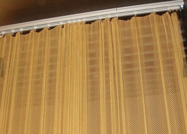 Aluminiowa kurtyna z siatki cewkowej z metalową szyną