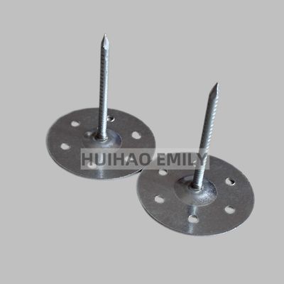 Okrągła perforowana metalowa płyta podstawy Kołki izolacyjne z wełny mineralnej ocynkowane o długości 80 mm