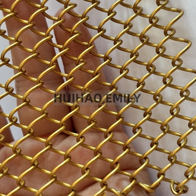 0.8mmx8mm Aluminiowy stopu metalowego cewki draperia elastyczna siatka metalowa zasłona