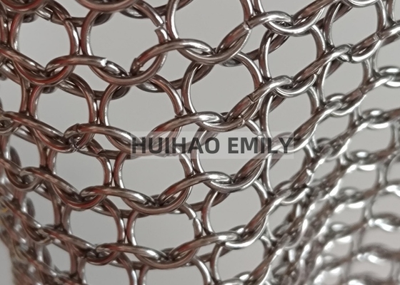 0.8x7mm spawany metalowy zasłona z siatką do dekoracji wnętrz
