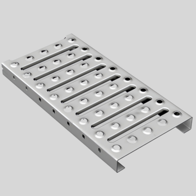Perforowane aluminiowe panele siatki architektonicznej do platform kratowych Grip Strut