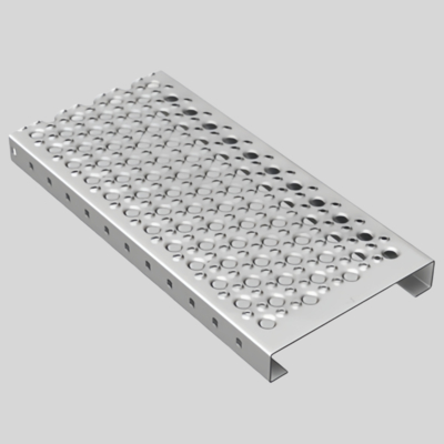 Perforowane aluminiowe panele siatki architektonicznej do platform kratowych Grip Strut