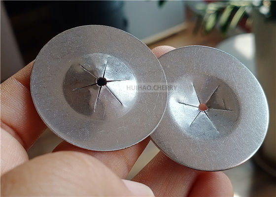 Podkładki samokontrujące płaskie okrągłe 1-1/2" 38mm ze stali nierdzewnej 304 do mocowania kołków izolacji termicznej 12 gauge