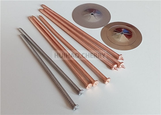 Miedź powlekana cienką stalą CD Stud Pins spawania 3mm X 85mm do mocowania materiałów izolacyjnych