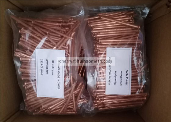 Koprowy kondensator ze stali wyładowującej szpilki spawalnicze 3x65 mm do izolacji na różnych metałach
