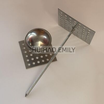 Galvanized Steel Perforated Base Insulation Spindle Pins For Marine Repair