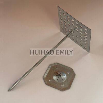 Gwoździe do wieszania izolacji z wełny szklanej o średnicy 2,7 mm z podkładką samoblokującą