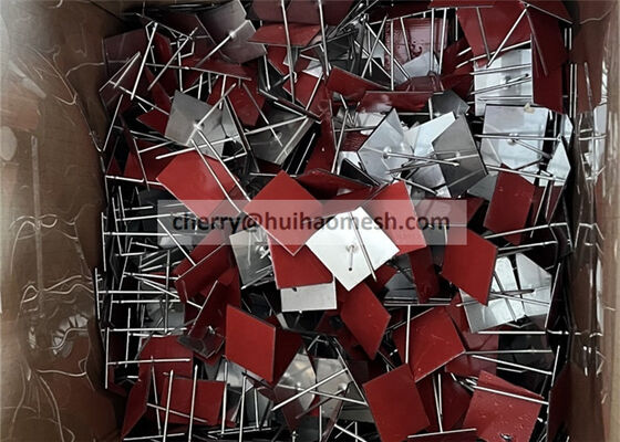 Kołki i podkładki izolacyjne do ścian lub sufitów ze stali ocynkowanej (długość 63 mm) z podstawą klejącą