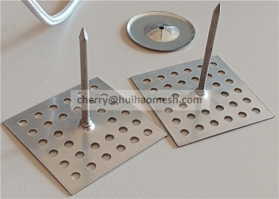 Perforowane kołki izolacyjne ze stali nierdzewnej używane do mocowania płyty z włókna szklanego lub wełny mineralnej