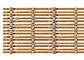 Miedź Kolor Fasada Materiałowa siatka druciana wykonana z płaskownika aluminiowego