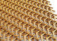 Drut karbowany dekoracyjny ze stali nierdzewnej tkane siatki złoty kolor 5mm Wrap Pitch