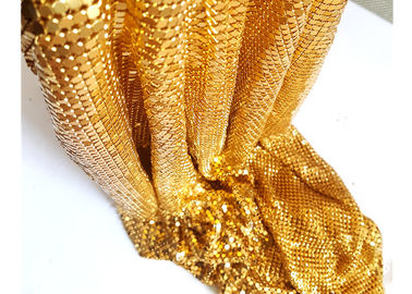 4mm Złoty kolor Aluminiowy Sequin Metalowa siatka Do dekoracji hotelowej