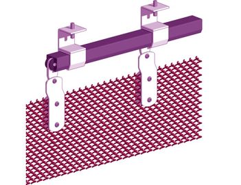 Wykonane na zamówienie Aluminium Steel Coil Curtain Space Divider 0,8 mm Drut