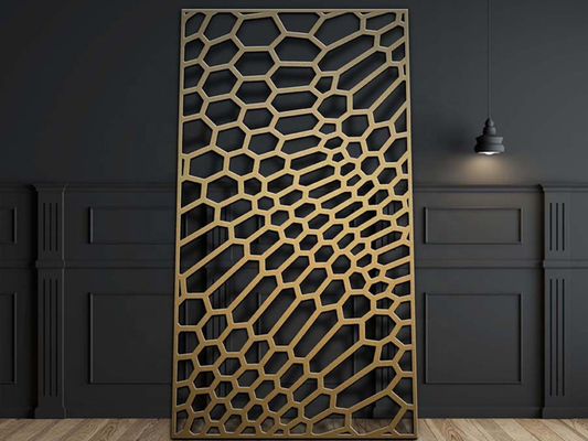 1220x3050mm Płytka aluminiowa z laserowo wyciętą siatką do płotu zewnętrznego