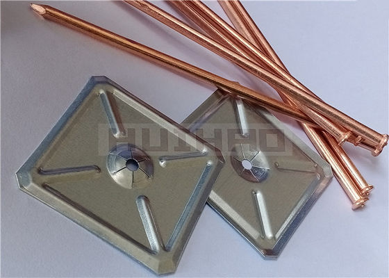 Kołki izolacyjne do spawania Cd 5x160mm z kwadratowymi podkładkami samozabezpieczającymi do izolacji termicznej