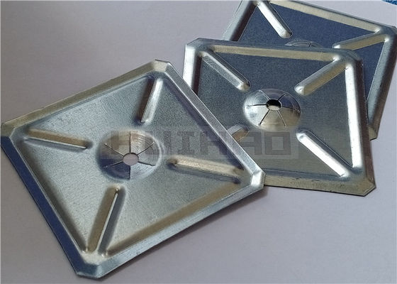 Kwadratowa podkładka samozabezpieczająca 60x60mm służy do mocowania kołków izolacyjnych do spawania kołków