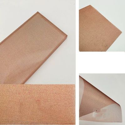 Tkana siatka ze szkła laminowanego Ściana osłonowa w kolorze czerwonym