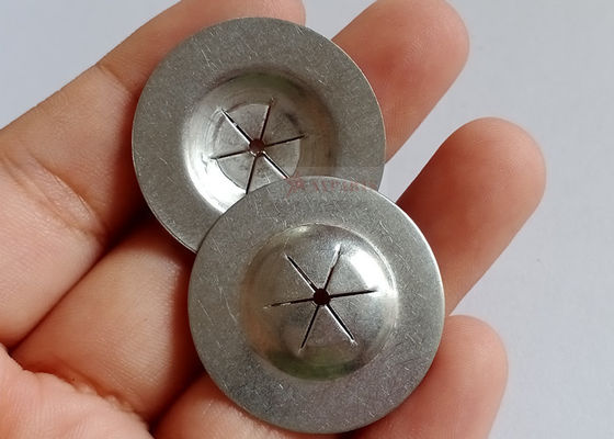 25 mm okrągłe płaskie, samozamykające się zmywarki stosowane w połączeniu z kotwiczkami z stali nierdzewnej