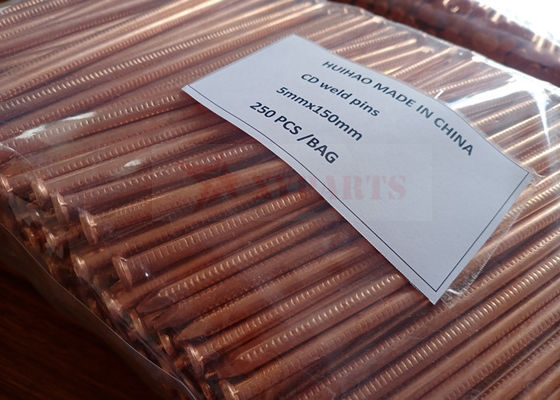 Miedź pokryta miękką stalą CD Weld Pins 5 mm x 150 mm Używane na stalowej bramce statku