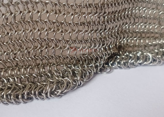 0,53x3,81 mm kolczasta siatka pierścieniowa jako zasłony z siatki metalowej