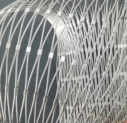 Architektoniczna elastyczna siatka liniowa 2' x 2' SS304 dla bezpieczeństwa