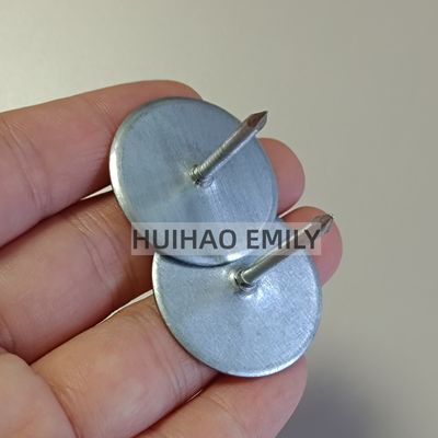 Ocynkowane stalowe kołki izolacyjne z łbem do przyspawania do blachy kanałów wentylacyjnych