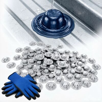 36mmx11mm Metalowe Wodoodporne Pokrywy Śrub Dachowych, Samowiercące Śruby Sześciokątne
