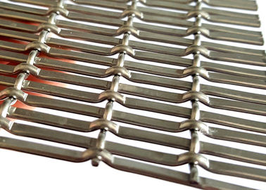 Architektoniczna aluminiowa płaska siatka druciana do zewnętrznej elewacji budynku metalowego