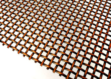 Dekoracyjne Antique Bronze Plated Architectural Wire Mesh For Window Screen