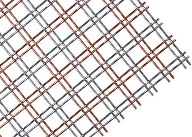 Antyczny mosiężny architektoniczny tkany metal Mesh Fabric z płaskim drutem ze stali nierdzewnej