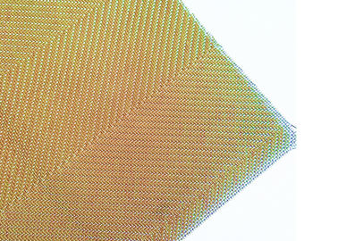 Niestandardowy kolor złoty Aechitectural Wire Mesh do tworzenia odcieni osłon