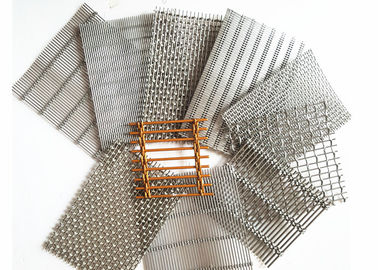 Miedź architektoniczna, siatka druciana, splot kablowy, architektoniczny ekran metalowy