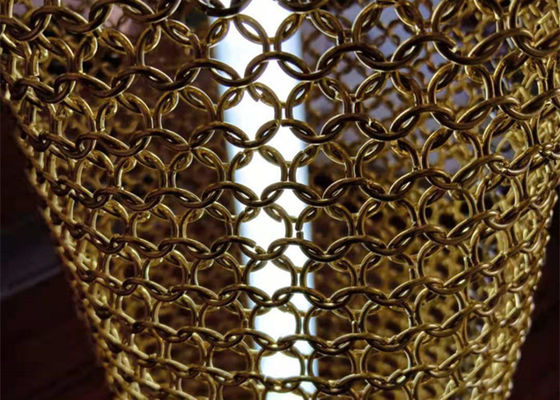 Kolczuga ze stali nierdzewnej 2,5 mm draperia z metalowej cewki do abażuru